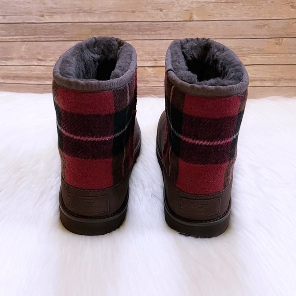 UGG Men’s Classic Mini Phillip Lim Flannel Check Boots - Picture 7 of 10